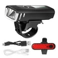 thumbnail image 1 of Oyajia Bike Lights, USB Rechargeable Bicycle Lights Front and Rear, 3 LED Bike Headlight, IPX5 Waterproof Bike Lights for Night Riding, 1 of 9