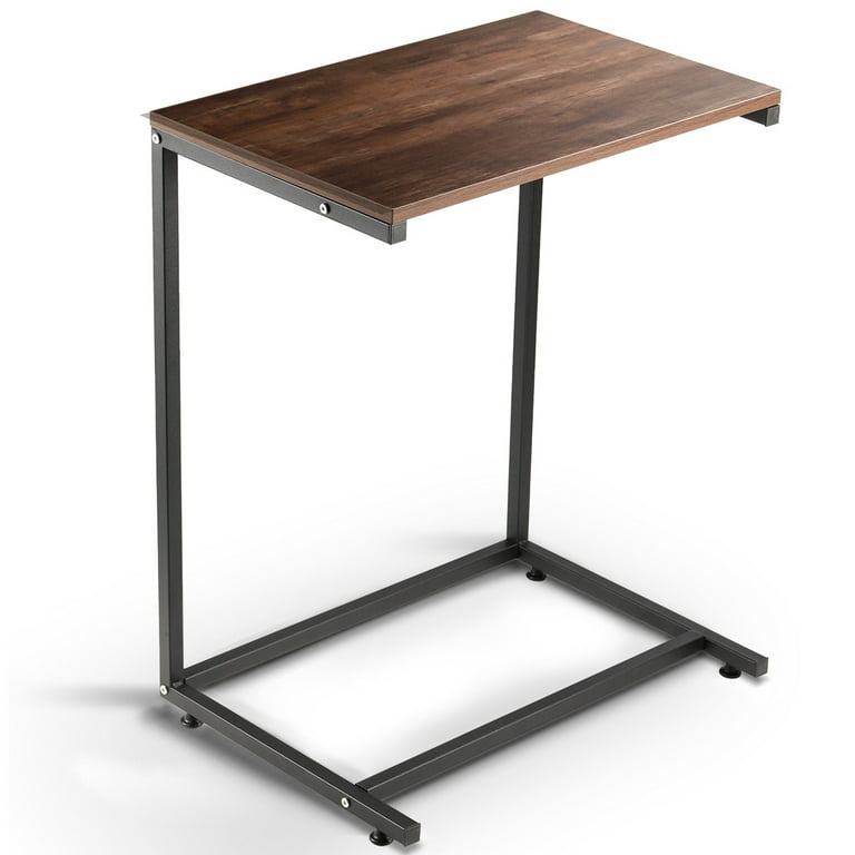 Oyajia C Shaped Metal End Table Sofa Side Table TV Tray Table for Home Sofa Couch Table Bedroom