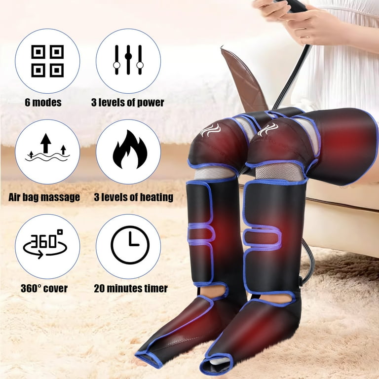 Oyajia Leg Massager, Foot and Calf Massage, Intensities, Modes