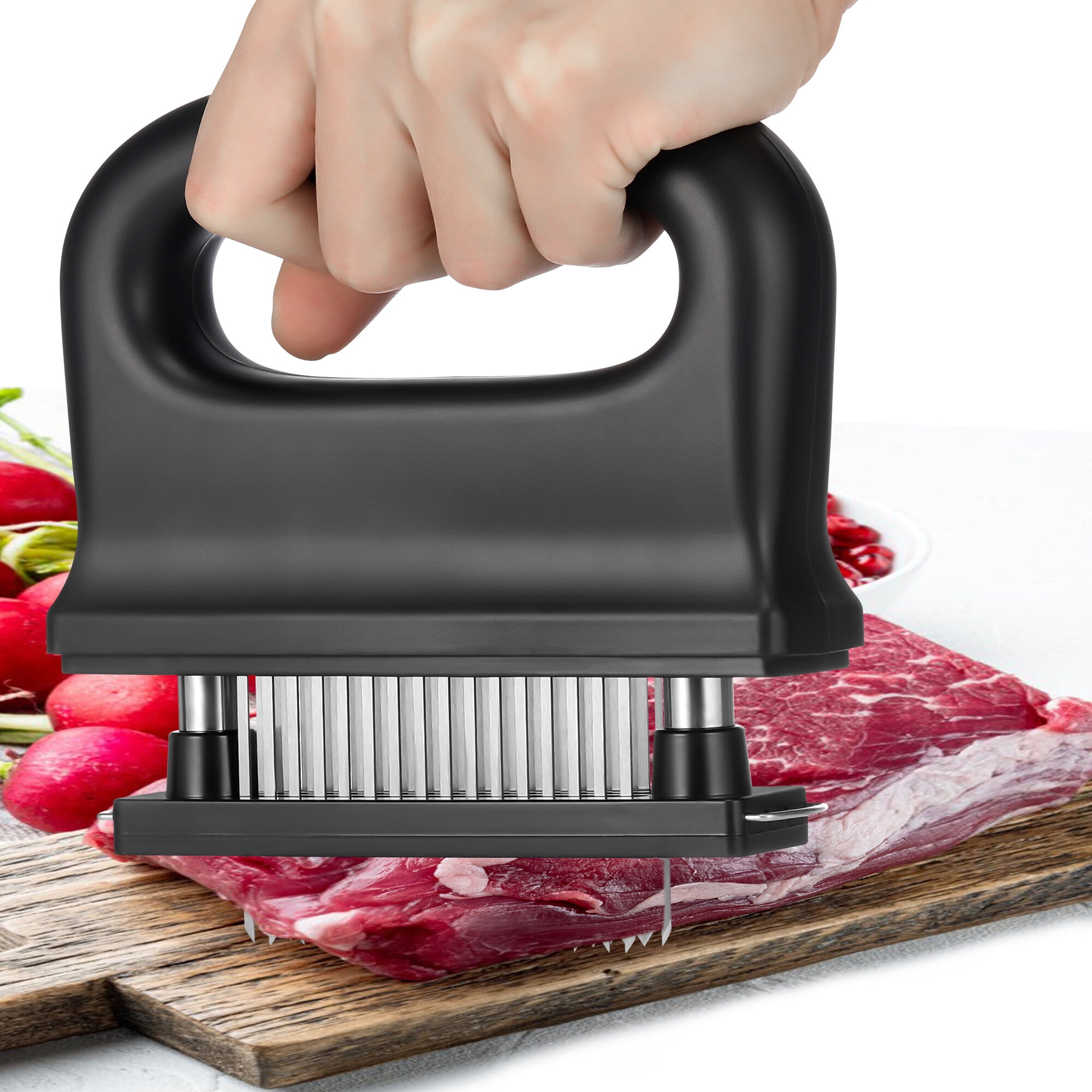 Oyajia Meat Tenderizer Tool with 48 Stainless Steel Ultra Sharp Needle ...