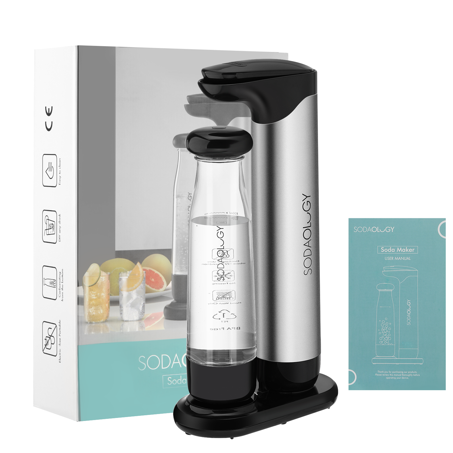 Oyajia Sparkling Water Maker Soda Maker Soda Streaming Machine for