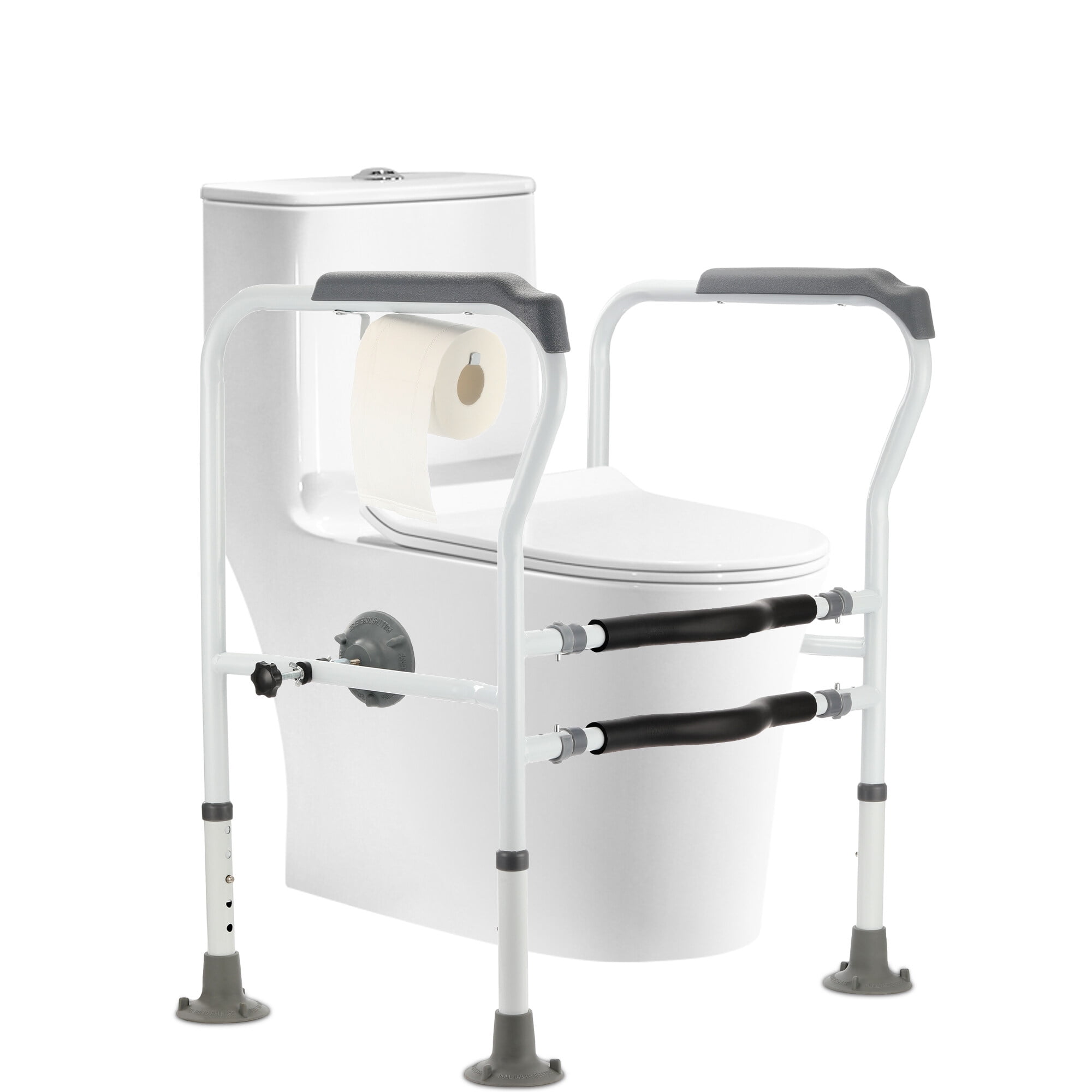 Oyajia Toilet Safety Frame for Seniors, Bathroom Safety Rail with Anti ...