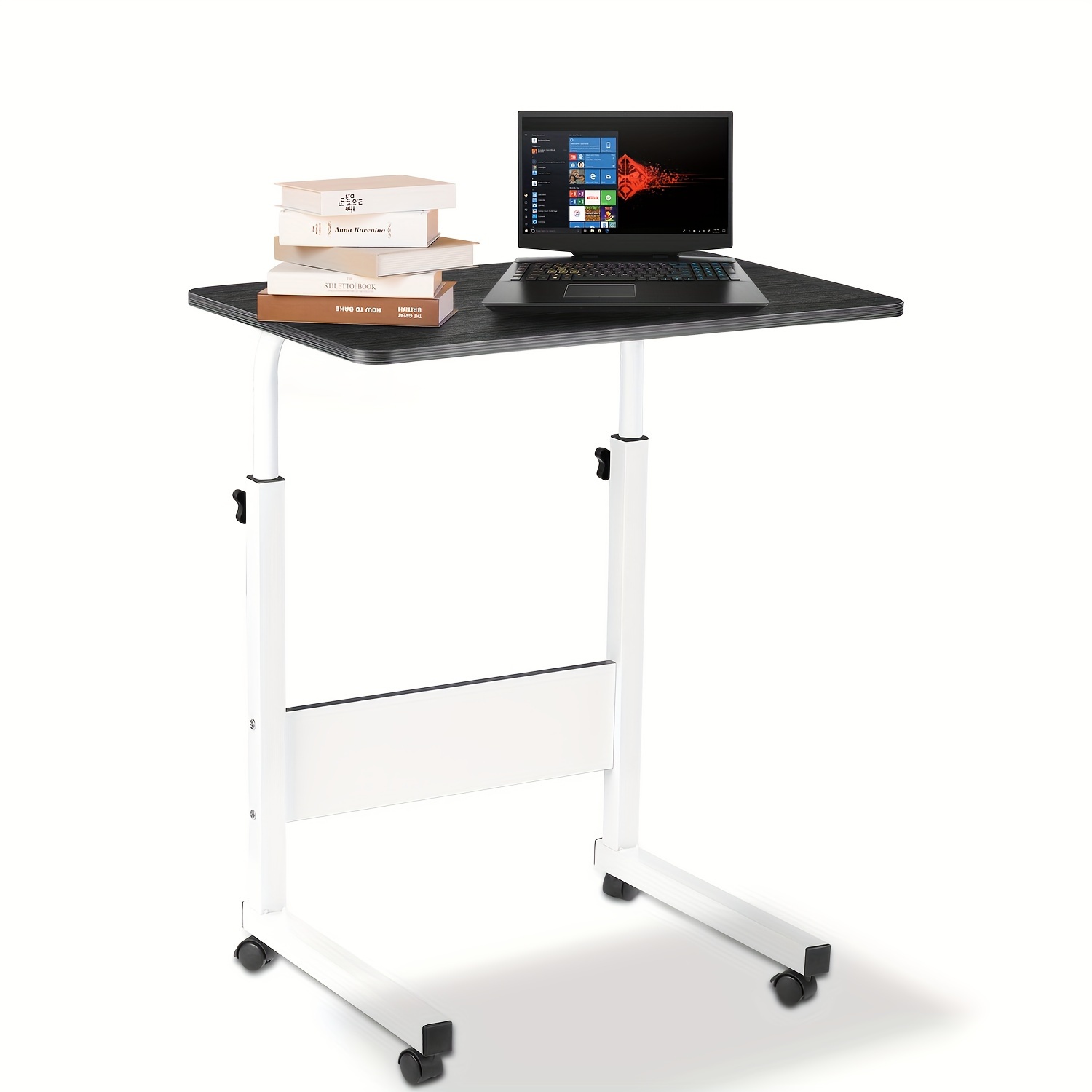 Oyajia laptop table adjustable height standing computer desk portable