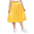thumbnail image 1 of Oyang Little Girl's Pleated Elastic High Waist Swing A-line Chiffon Flared Midi Skirt 3-12Y, 1 of 10