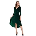 thumbnail image 1 of Oyang Women's Petite Plus Velvet Formal Holiday Party Gown Dress, 1 of 9