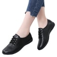 thumbnail image 1 of Oyeden Women's Low Top Fashion Sneakers Black Tennis Shoes Casual Service Work Walking Shoes for Women, 1 of 7