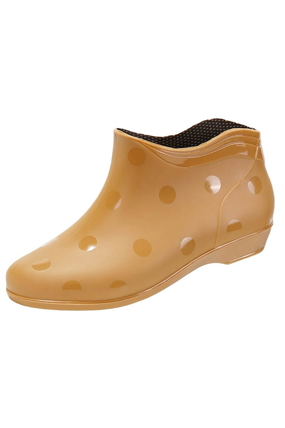 Ankle Rain Boots Womens Waterproof Garden Shoe for Women Wide Calf Rainboots Ankle Booties