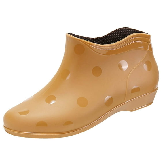 Oyedens Ankle Rain Boots Womens Waterproof Garden Shoe for Women Wide Calf Rainboots Ankle Booties