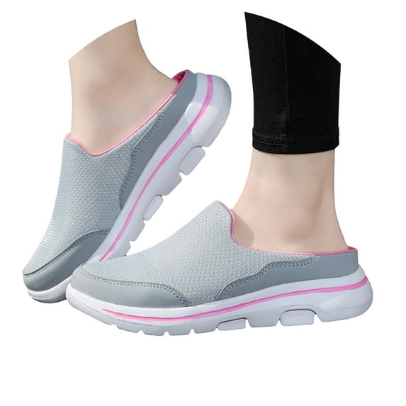 Oyedens Athletic Shoes Mules For Women Men Mesh Slides Tennis Driving Walking Loafers Sneakers Autumn