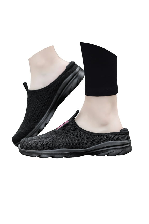 Athletic Shoes Slip On Mules Sandals for Women with Cushion Support Walking Work Driving Shoes