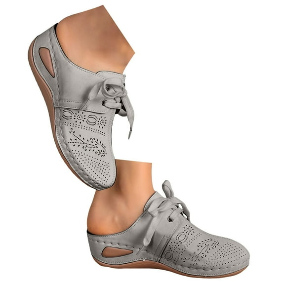 Oyedens Clogs Mules Sandals for Women Comfort Wedge Walking Shoes Casual Slip on Fashion Sneakers