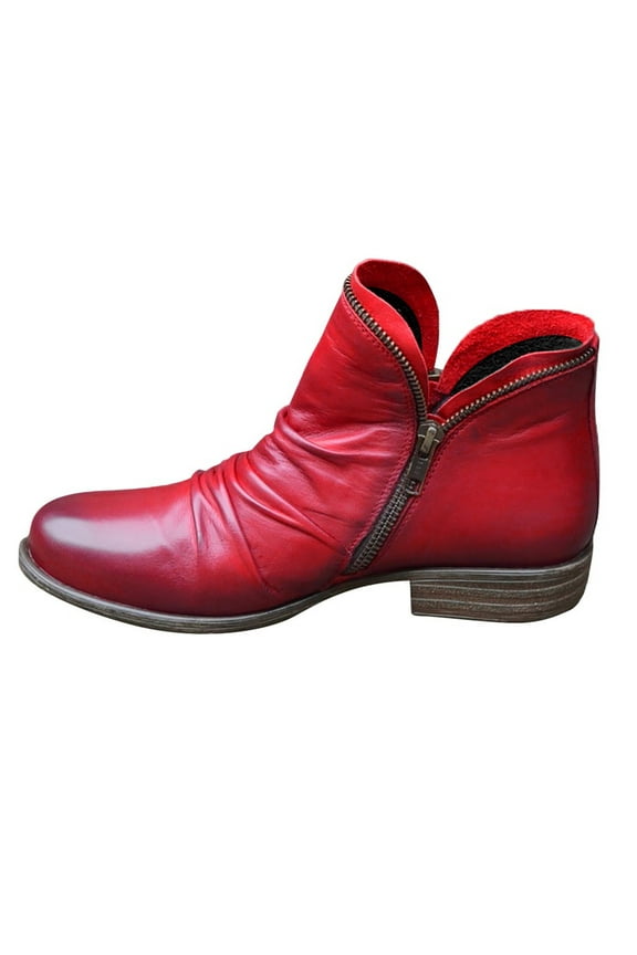 Oyedens Cowboy Boots for Women Slouch Wide Calf Ankle Booties Western Cowgirl Boots Short Work Boots