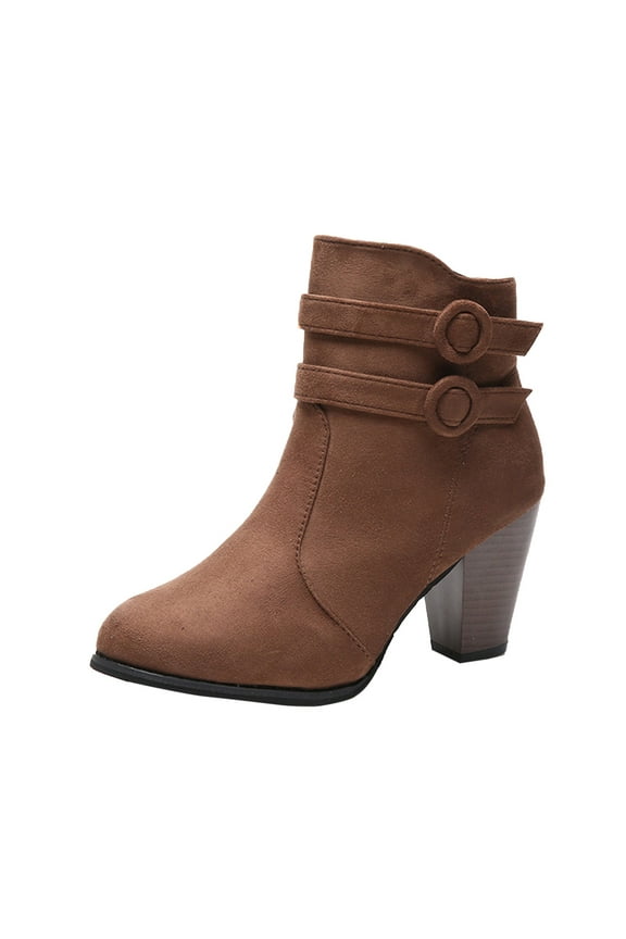 Dress High Heels Boots for Women Fashion Casual Pointed Toe Pumps Ankle Booties Fall Shoes