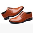 thumbnail image 1 of Oyedens Dress Oxfords for Men Classic Leather Lace up Business Work Wedding Dressy Oxford Shoes Mens, 1 of 6