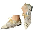 thumbnail image 1 of Oyedens Dress Shoes for Women Ladies Sexy Fashion Dot Pointed Toe Low Heel Dressy Shoes Summer Fall, 1 of 5