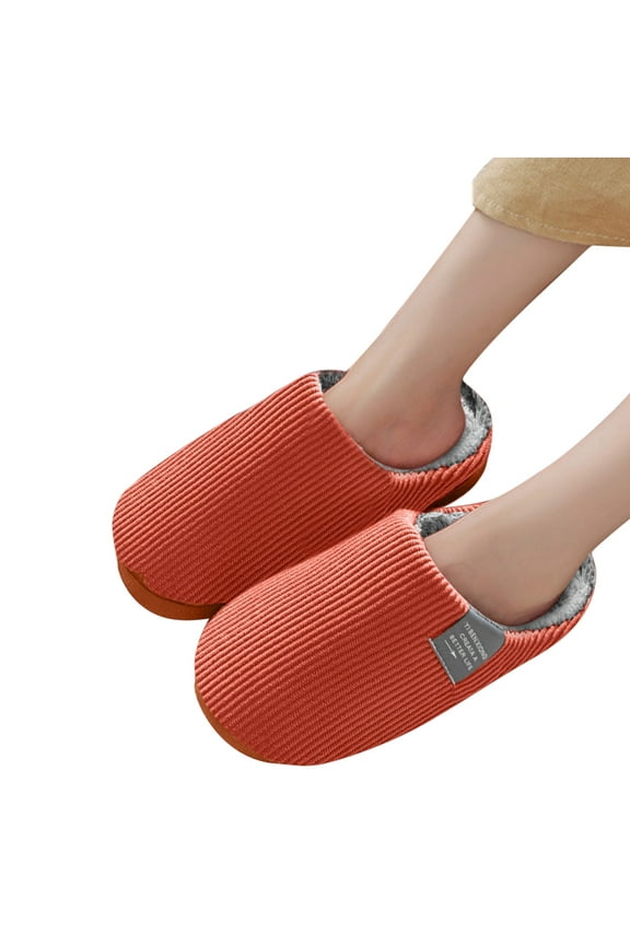 House Slippers for Women Comfy Lined Home Bedroom Slippers Memory Foam Indoor Outdoor
