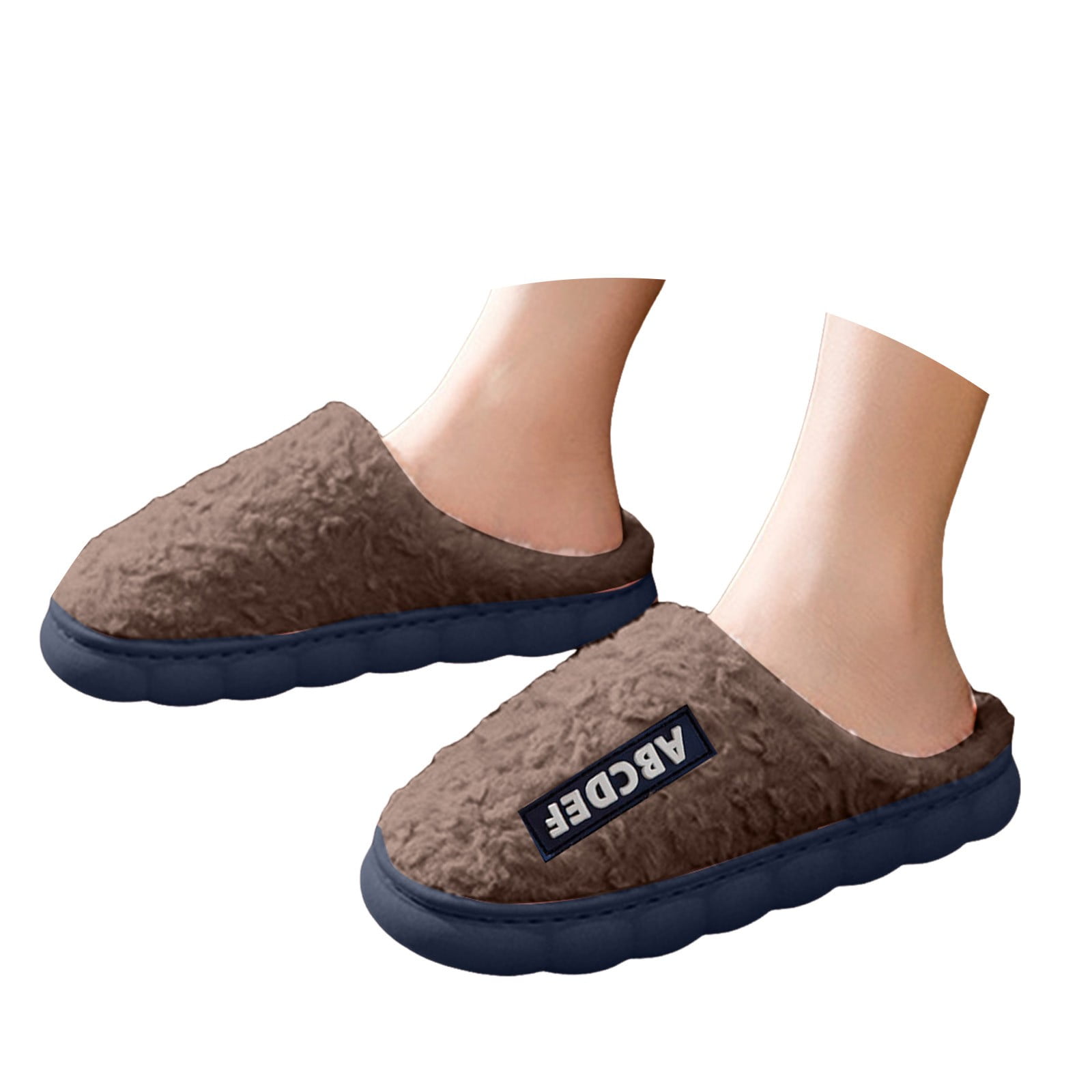 Oyedens House Slippers for Women Men Fuzzy House Shoes Memory Foam ...