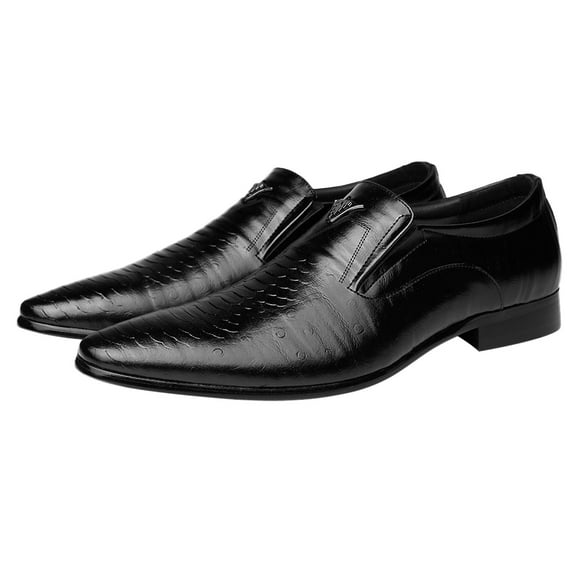 Oyedens Men's Dress Shoes Modern Classic Tuxedo Oxfords Vintage Casual Slip on Oxford Shoes for Men