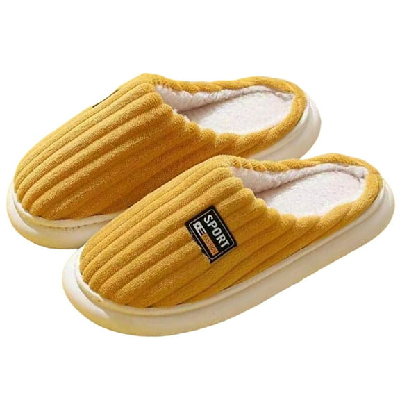 Oyedens Men's Fuzzy Slippers for Women Warm Memory Foam Non Slip House Shoes Indoor Outdoor Bedroom Slip-On