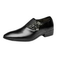 thumbnail image 1 of Oyedens Men's Oxfords Dress Shoes Casual Fashion Slip on Oxford Shoes for Men Business Tuxedo Shoes, 1 of 5