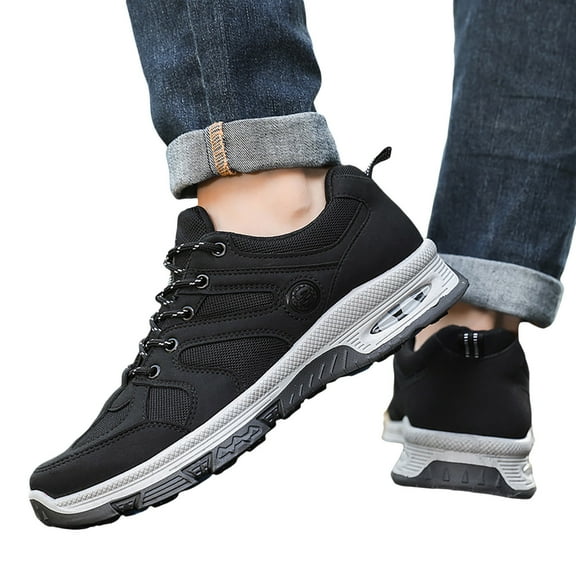 Oyedens Mens Climbing Shoes Winter Fall Waterproof Non Slip Outdoor Hiking Shoes Low Top Fashion Sneakers Mountaining Snow Boots