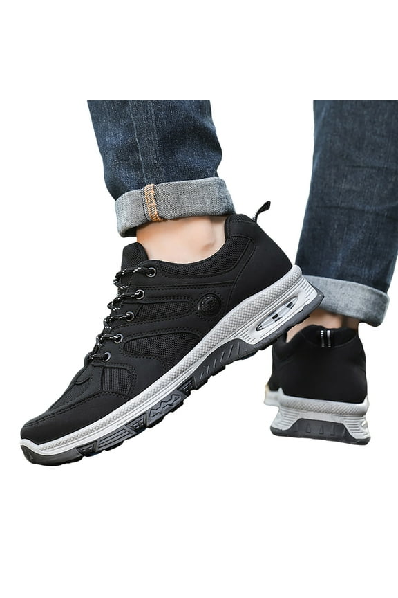 Mens Climbing Shoes Winter Fall Waterproof Non Slip Outdoor Hiking Shoes Low Top Fashion Sneakers Mountaining Snow Boots