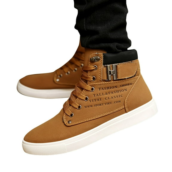 Oyedens Mens High Top Fashion Sneakers Tennis Shoes Casual Canvas Shoes Walking Ankle Boots for Men