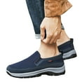 thumbnail image 1 of Oyedens Mens Hiking Shoes for Men Slip on Loafers Outdoor Athletic Trails Walking Trekking Sneakers, 1 of 4