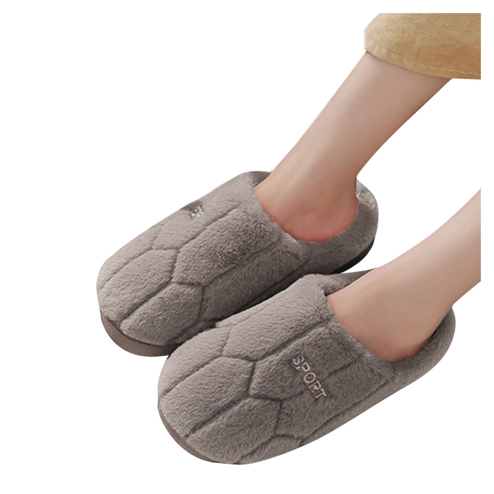Oyedens Mens Indoor Bedroom Slippers with Memory Foam Anti Skid Warm ...