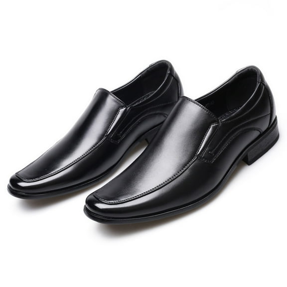 Oyedens Mens Oxford Shoes Leather Business Formal Dress Shoes Pointed Toe Slip On Penny Loafers
