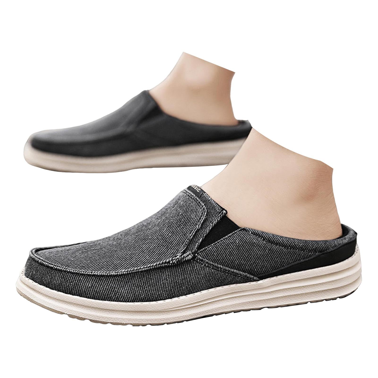 Mens Mules Loafers Backless Mule Shoes Men Men's Black Leather Slip-On Mule Loafers Mens Mules Loafers Backless Mule Shoes Men Men's Black Leather Slip-On Mule Loafers