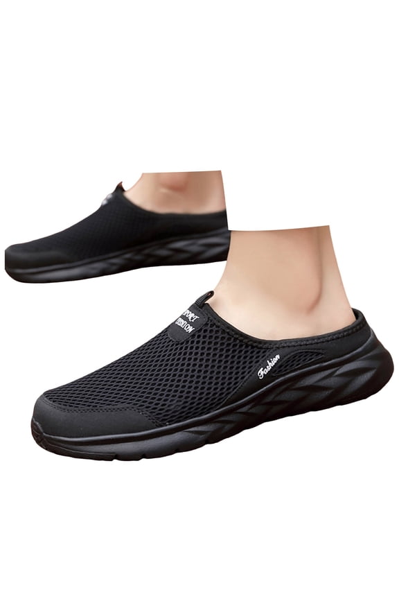 Mens Slip on Sneakers Tennis Golf Shoes Summer Lightweight Walking Driving Work Loafers Mules