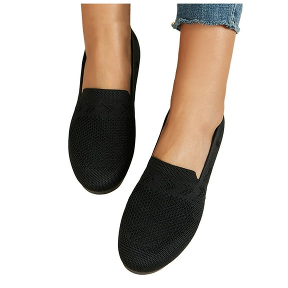 Oyedens Mesh Slip on Penny Loafers for Women Breathable Comfort Walking Flats Casual Driving Shoes