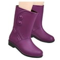 thumbnail image 1 of Oyedens Mid Calf Rain Boots for Women Fashion Rubber Tall Rainboots Outdoor Work Garden Farming Shoes, 1 of 6