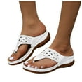 Oyedens Orthopedic Flip Flop Sandals for Women with Arch Support