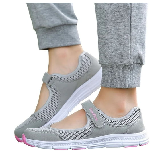 Oyedens Orthopedic Walking Shoes for Women Arch Support Comfortable Mesh Slip on Loafers Work Shoes