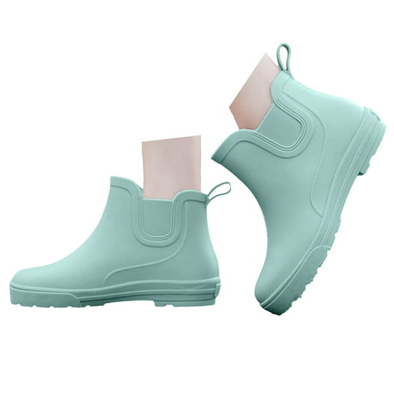 Oyedens Rain Boots Women Rubber Waterproof Slip Resistant Outdoor Garden Boots Fishing Short Rainboots