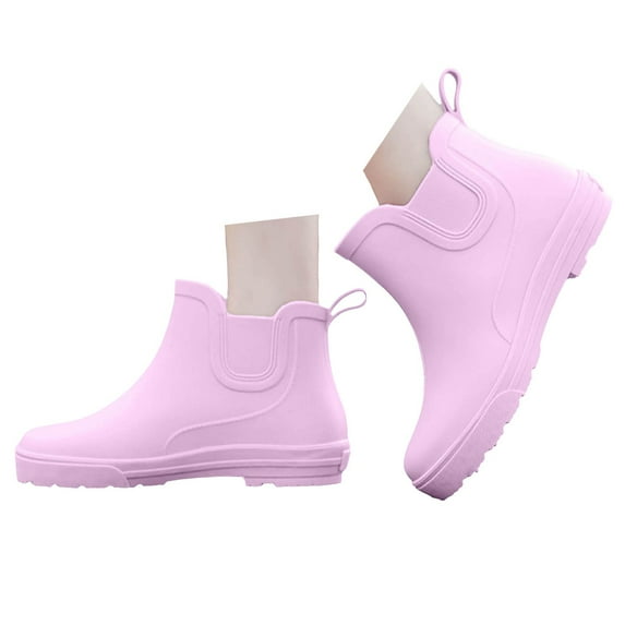 Oyedens Rain Boots Women Rubber Waterproof Slip Resistant Outdoor Garden Boots Fishing Short Rainboots