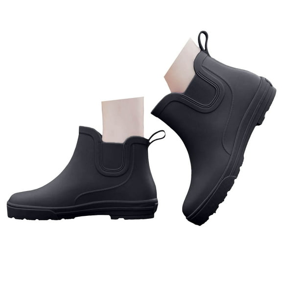 Oyedens Rain Boots Women Rubber Waterproof Slip Resistant Outdoor Garden Boots Fishing Short Rainboots