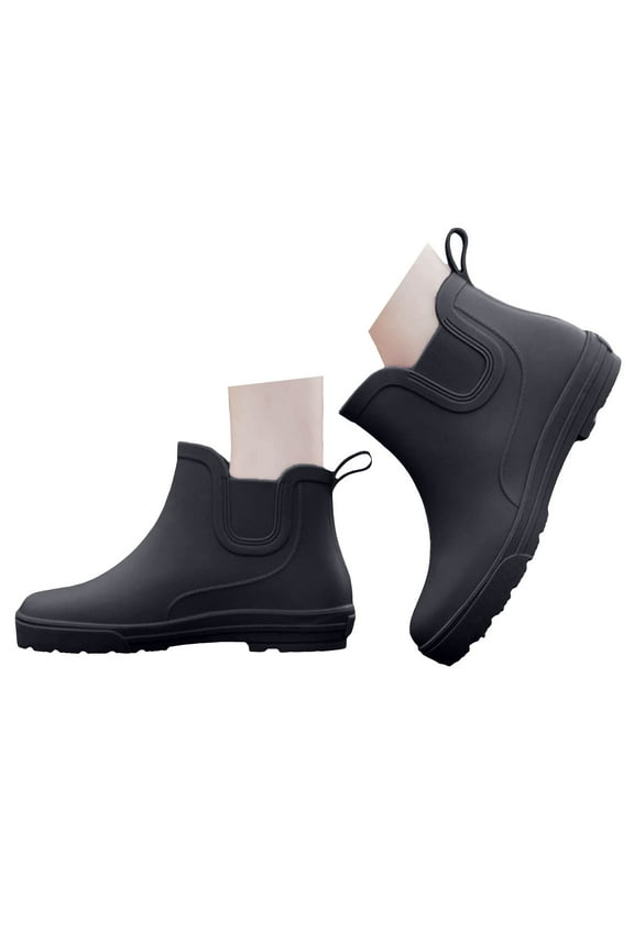 Rain Boots Women Rubber Waterproof Slip Resistant Outdoor Garden Boots Fishing Short Rainboots