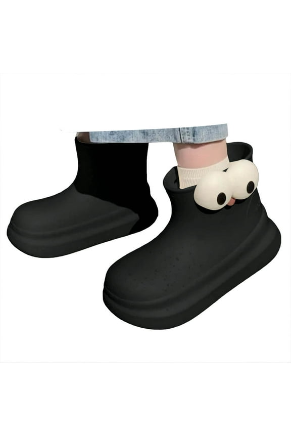 Rain Boots for Women Girls Novelty Cute Waterproof Platform Garden Boots Work Mud Shoes