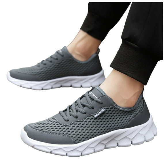 Oyedens Running Tennis Shoes for Men Breathable Athletic Shoes For Gym Fitness Walking Driving Work