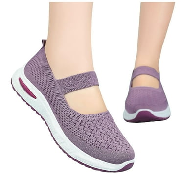 Oyedens Slip On Flats Loafers Sneakers For Women Mesh Comfortable Athletic Walking Nursing Work Shoes