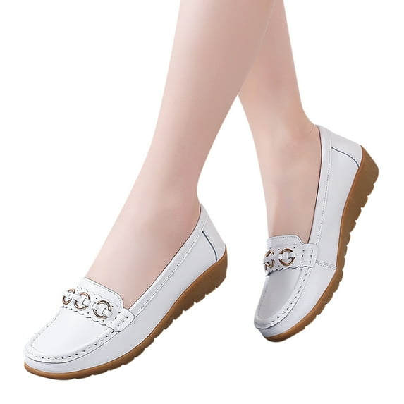 Oyedens Slip On Loafers for Women Comfortable Low Top Slip-On Ballet Flats Penny Loafers Walking Shoes