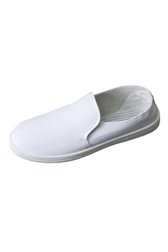 Slip On Loafers for Men Comfortable Walking Driving Boat Shoes Low Top Canvas Shoes for Work