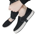 thumbnail image 1 of Oyedens Slip On Loafers for Men Linen Espadrilles Driving Shoes Low Top Penny Sneakers Work Shoes, 1 of 5