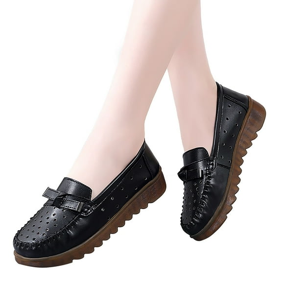 Oyedens Slip on Penny Loafers for Women Walking Shoes Comfortable Casual Work Driving Loafer Shoes