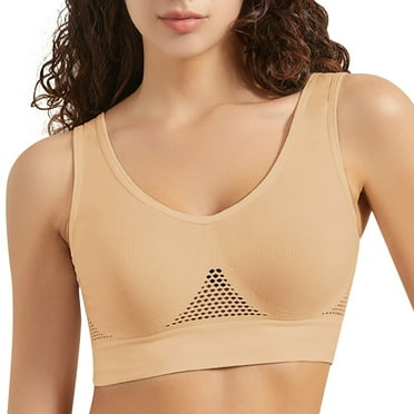 Oyedens Sports Bras for Women High Support Racerback No Underwire Yoga Bra Women's High Impact Workout Bra