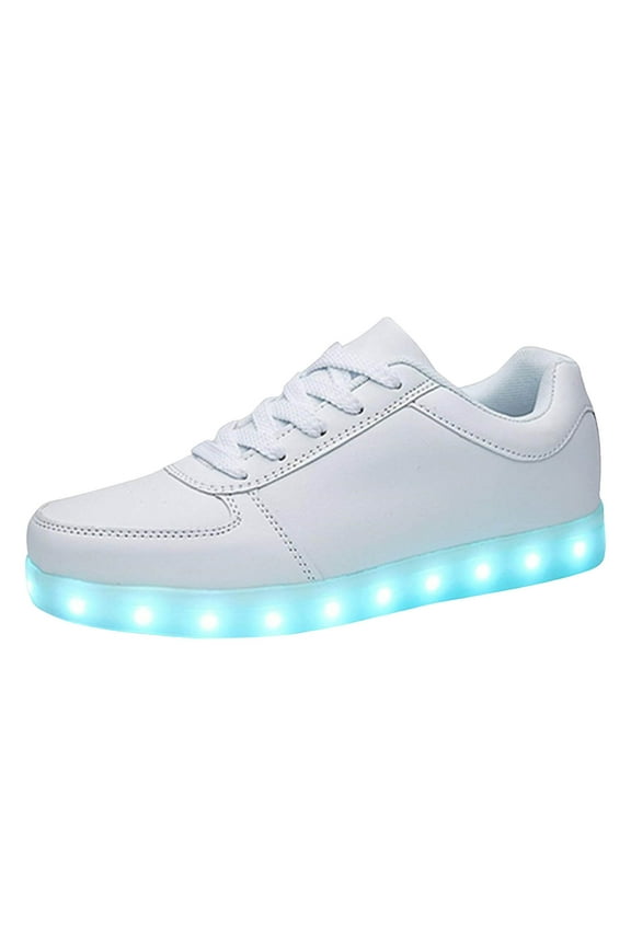 USB Rechargeable Light up Fashion Sneakers LED Halloween Flashing Dancing Shoes for Women Men