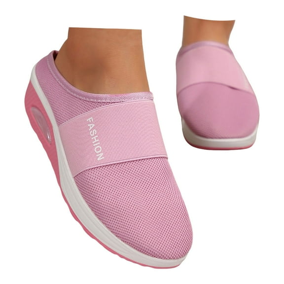 Oyedens Walking Shoes Slides Mules Sandals for Women Breathable Mesh Slip on Loafes Driving Work Shoes